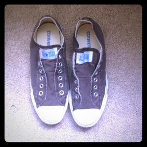 Brown Converse sneakers