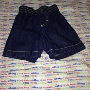 Jean shorts 6/9 months Tan shorts 12 months