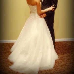 Casablanca wedding gown. Custom design.