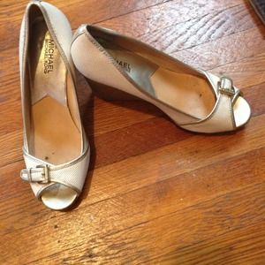 MICHAEL MIchael Kors Reese Open Toe Wedges