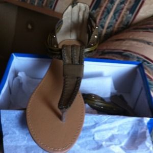 T- strap sandals