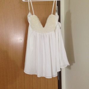 XENIA Pearl Bust Dress