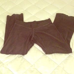 Express velour yoga pants