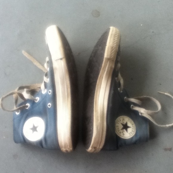 **Traded**Blue/teal converse hightops! - Picture 2 of 4