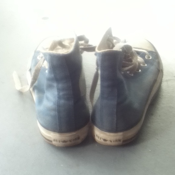 **Traded**Blue/teal converse hightops! - Picture 4 of 4