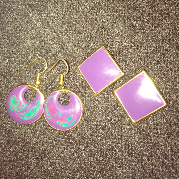 Set of two Vintage 60s  Earrings.