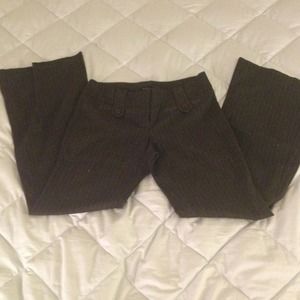 Grey pinstripe work pants