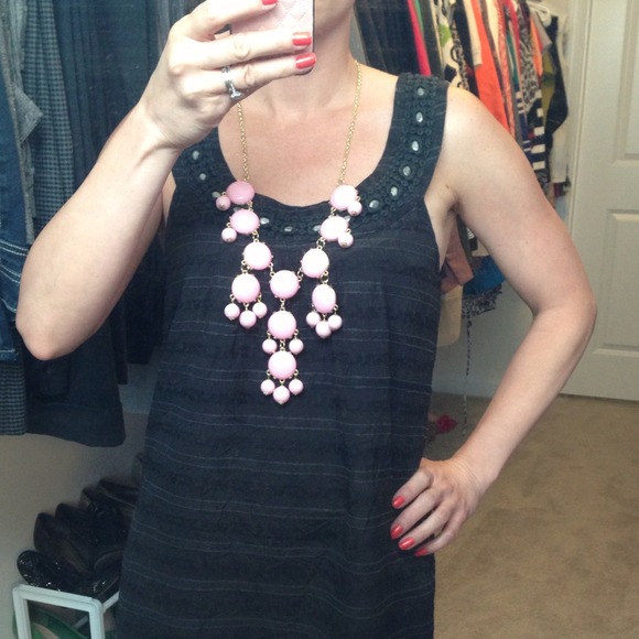 Sold/bundle***J.crew inspired pink bubble necklace