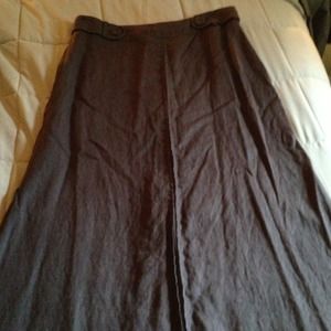 Willi smith brown linen skirt