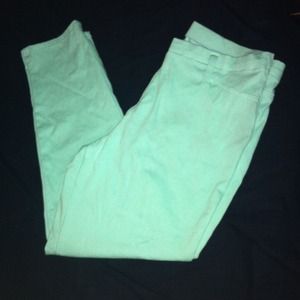 Mint green jeggings