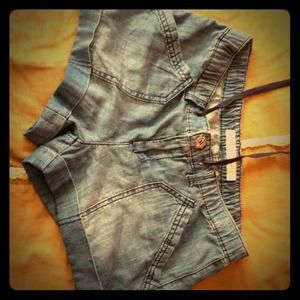 Denim looking cotton shorts.