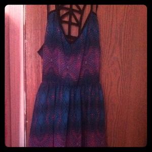 Open back tribal dress