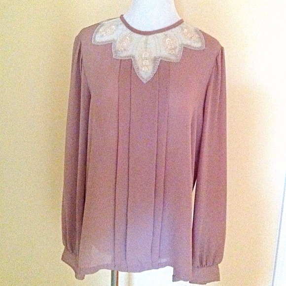 SOLD***Vintage Semi sheer shirt - Picture 2 of 4