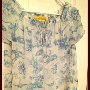Sheer peasant top