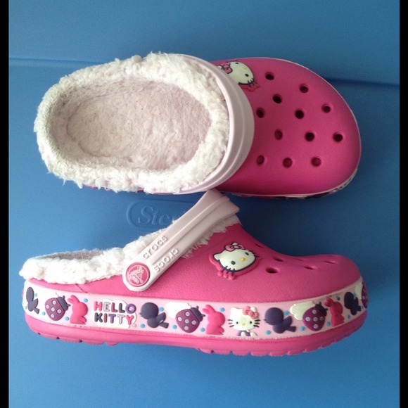 SOLD!!! Hello Kitty Crocs Size 10/11 Kids