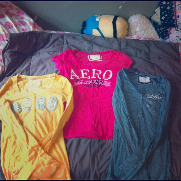 Three Aeropostale t shirts