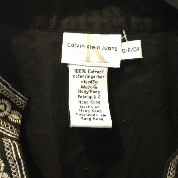 ❌Bundled❌ Calvin Klein Black Blouse Top - Picture 3 of 4