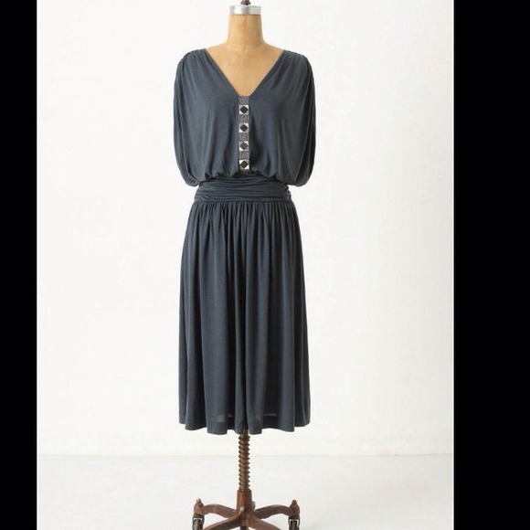 BUNLED Anthropologie Leifsdottir Silk Spun Dress
