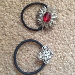 Elastic hair bands with designs