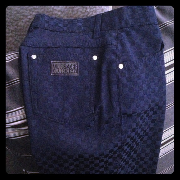 Navy blue skinny pants