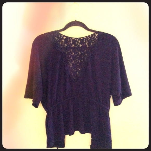 Boho Purple Shrug