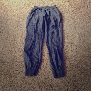 NWOT American Apparel chambray jumper pants