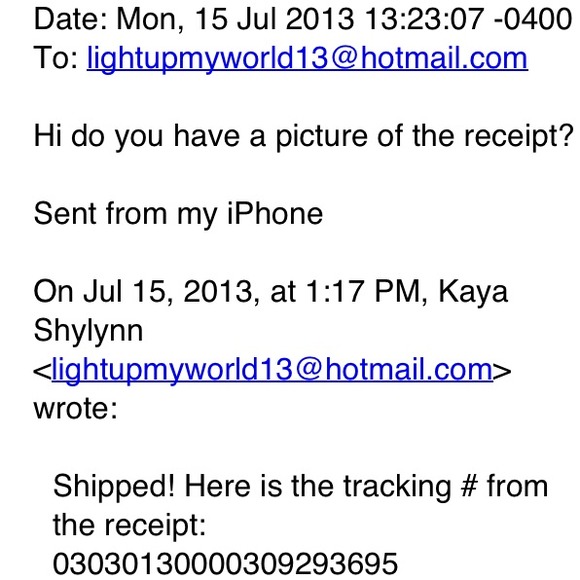 SCAMMER ALERT @theskyisours!!! - Picture 3 of 4