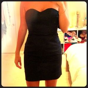 Perfect bustier little black dress