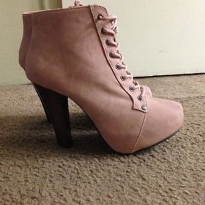 Pale Pink Booties