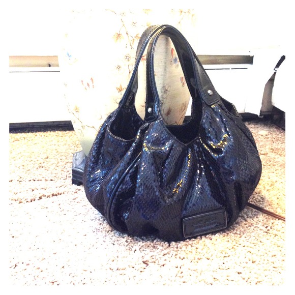 Black snake skin Nine West small purse. Brand new.