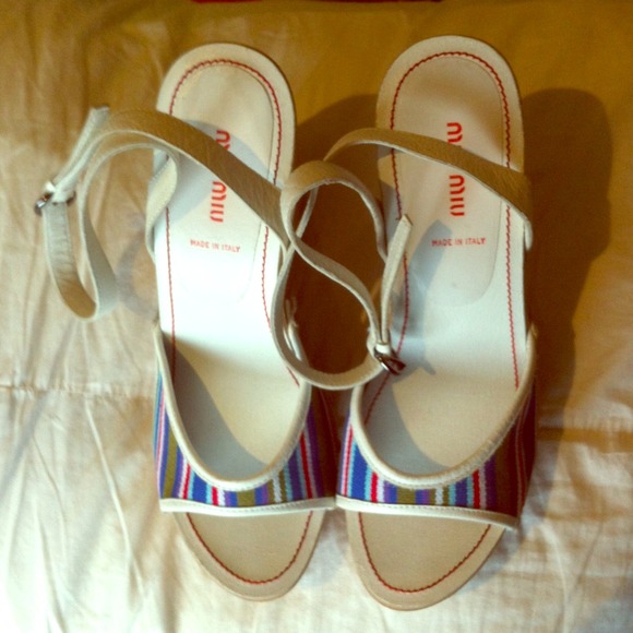 Miu Miu platform espadrilles