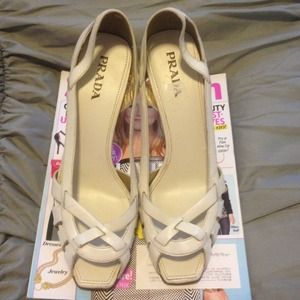 *SOLD* Prada Peep Toe Heels Size 39/US 8