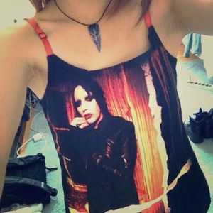 Handmade Marilyn Manson Tank Top