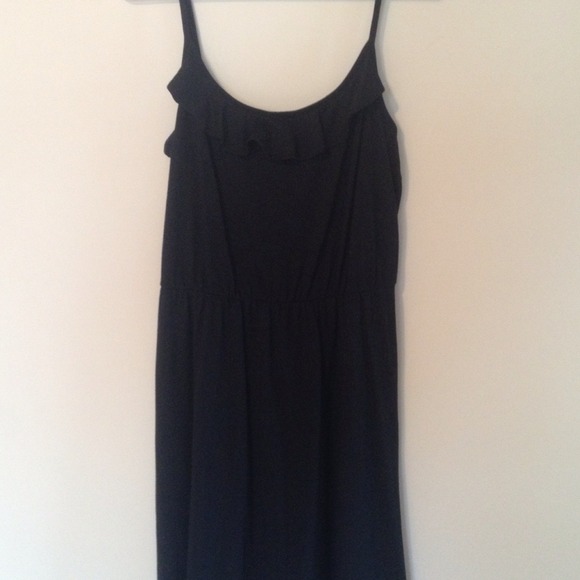 Black LOFT jersey knit dress