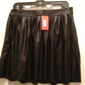 SOLD! Pleather A-line mini skirt - thelimited.com!