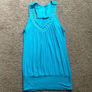 Cute aqua blue top