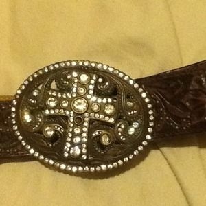 Size 36 western bling belt
