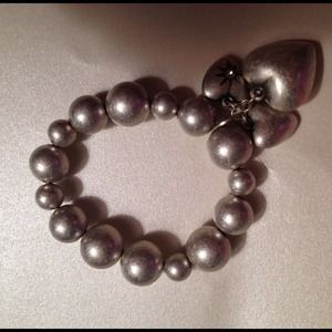 Silver Beaded Bracelet