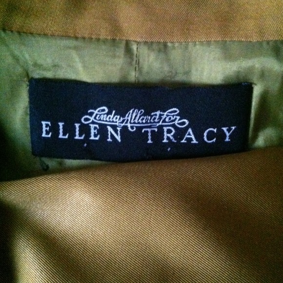 Vintage Ellen Tracy Boyfriend Silk Blazer - Picture 2 of 3