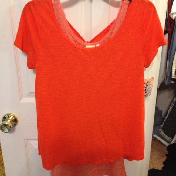 Top with under lace tank. Brad new with tags