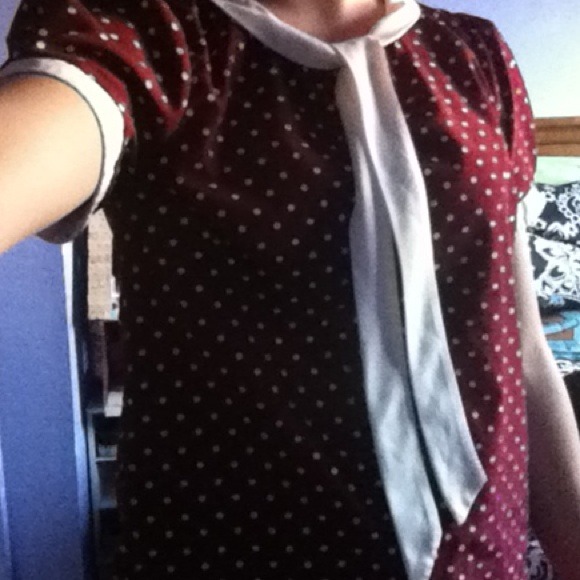 Preppy spotted  top
