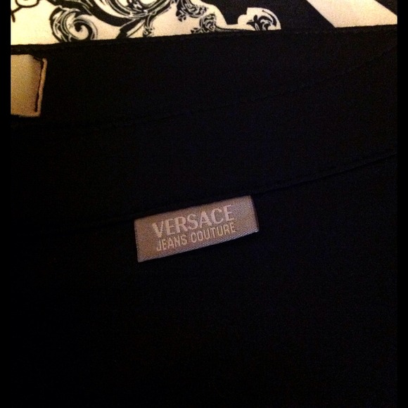 🙅SOLD❗️🙅Versace Black Pants Size 24/38 - Picture 3 of 4