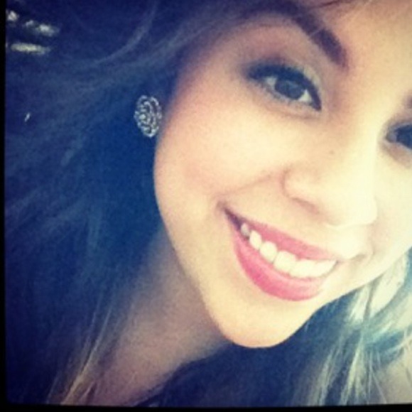 Golden rose earrings:)