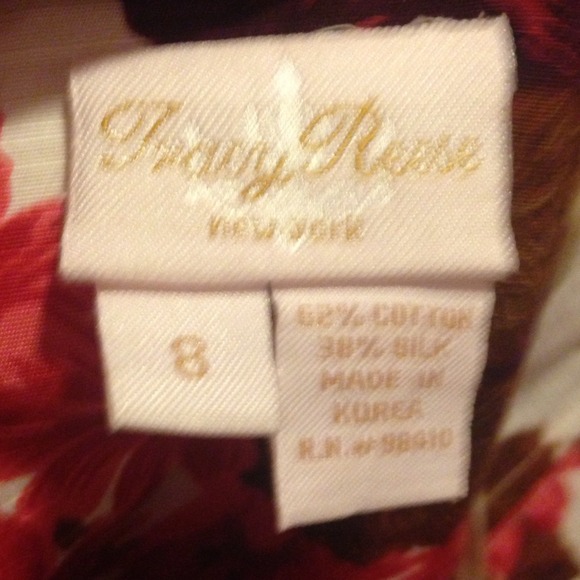 ❌❌SOLD❌❌Tracy Reese size 8 floral sweetheart dress - Picture 3 of 4