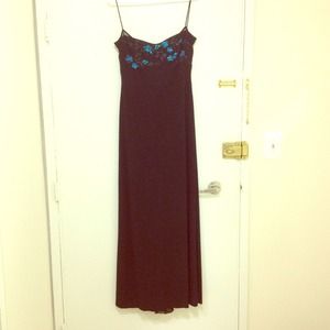 Long black gown
