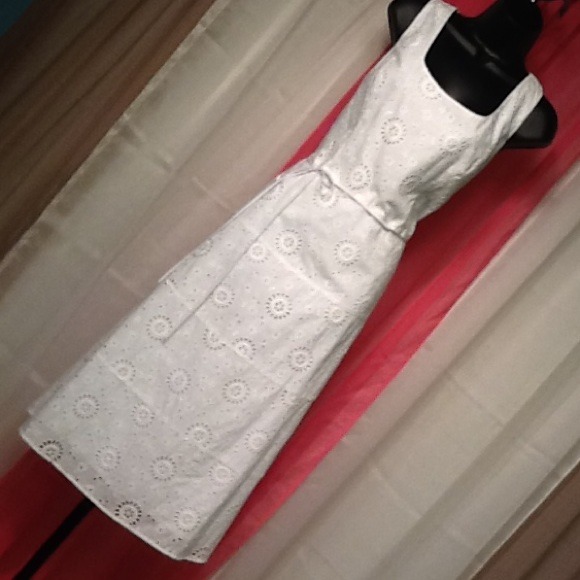 REDUCED NEW Talbots white eyelet dress (RESERVED)