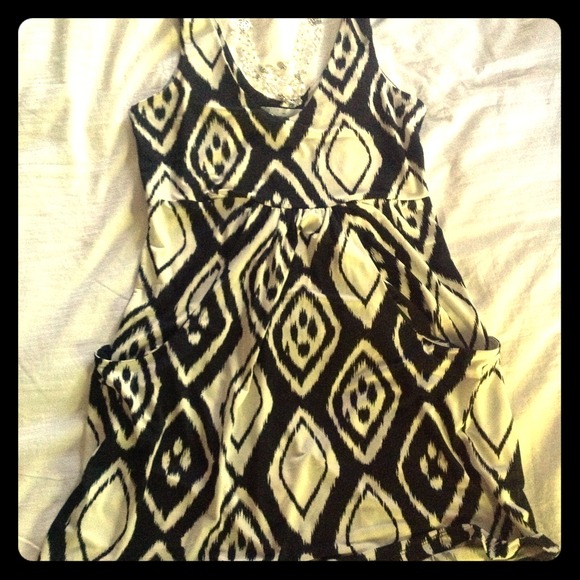 Geometric Print Dress NWOT