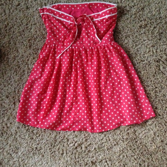 👍Reduced👍Adorable polka dot strapless dress! - Picture 2 of 4