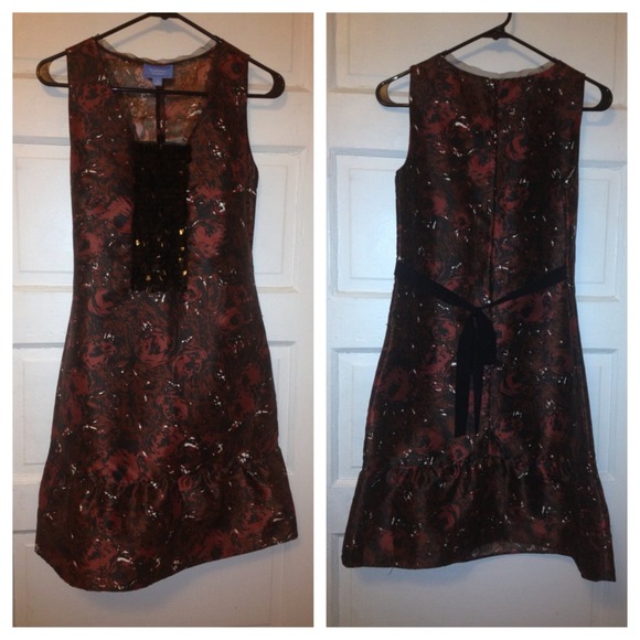 Simply Vera by Vera Wang Floral Sequin Dress sz xS