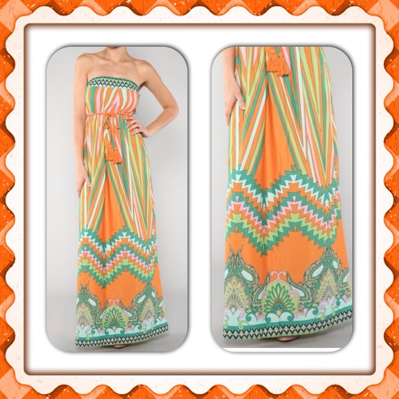 Gorgeous colorful maxi dress